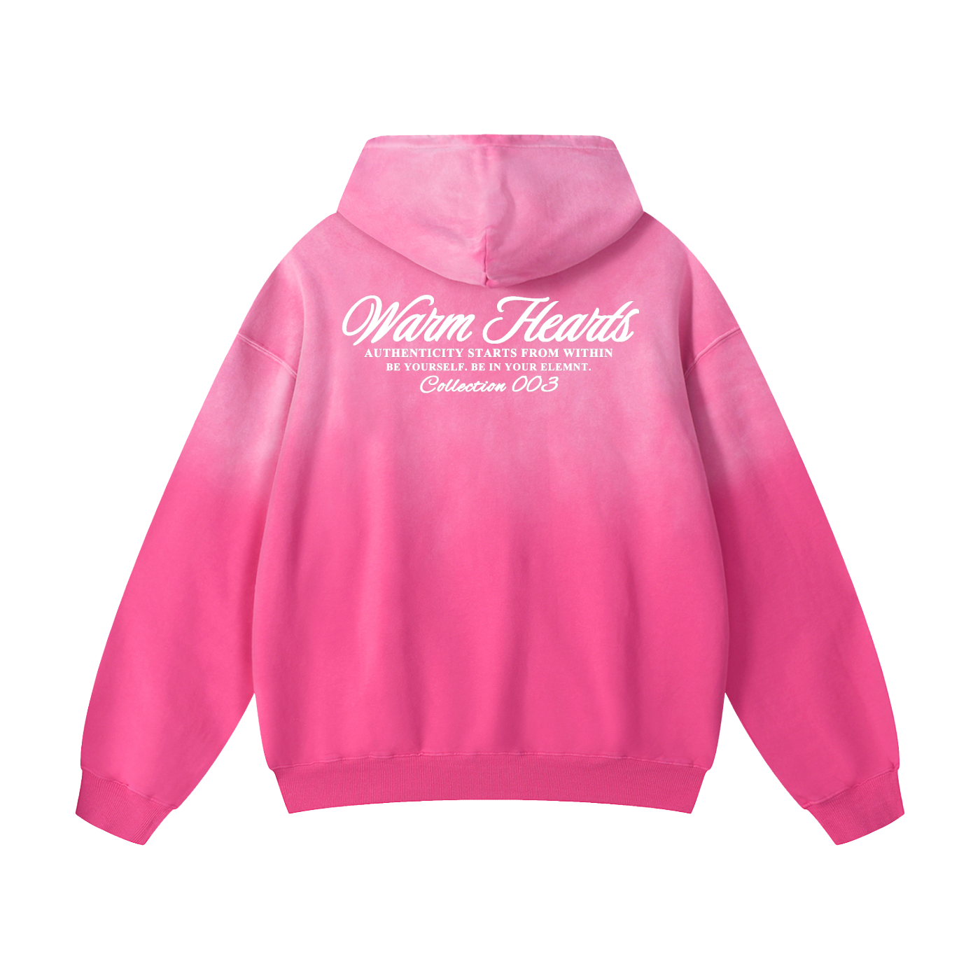 ESSNTIAL ELEMNTS WH Unisex 400G Heavyweight Faded Oversize Hoodie - Essntial Elemnts