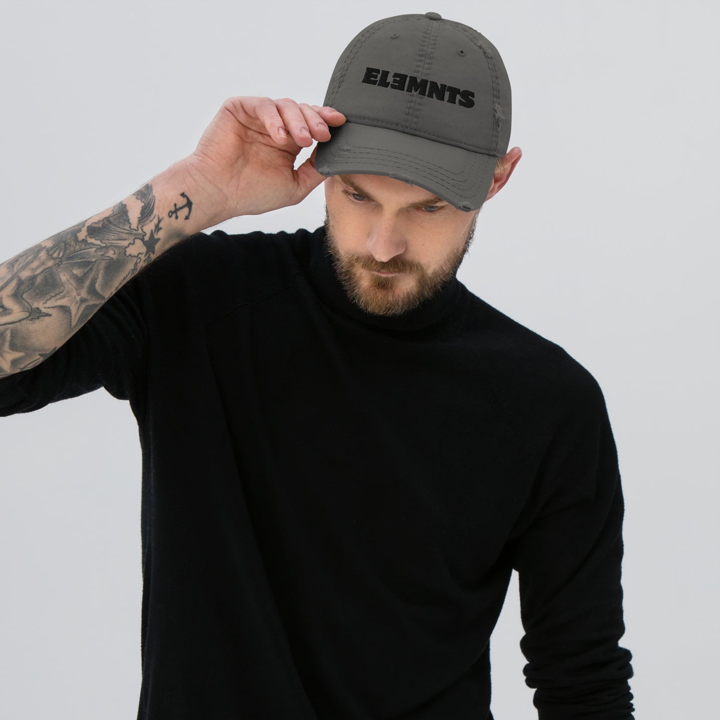 ƎSSNTIΛL ELƎMNTS Fashion Distressed Dad Hat