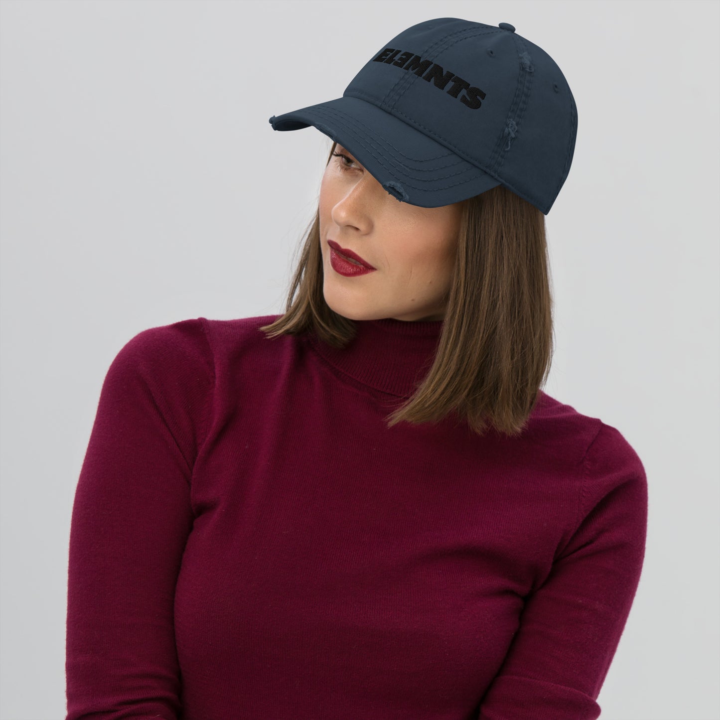 ƎSSNTIΛL ELƎMNTS Fashion Distressed Dad Hat