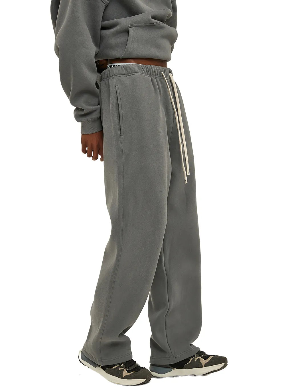 ƎSSNTIΛL ELƎMNTS Unisex 360G Fleece Wide Leg Pants