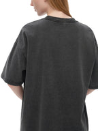 ESSNTIAL ELEMNTS Unisex Fluffy Vintage Washed Tee - Essntial Elemnts