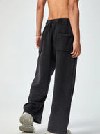 ESSNTIAL ELEMNTS Unisex 360G Acid Wash Wide Pants - Essntial Elemnts