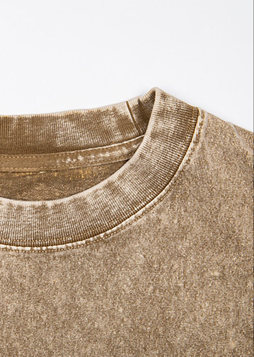 ESSNTIAL ELEMNTS Acid Wash Oversize Unisex Tee - Essntial Elemnts