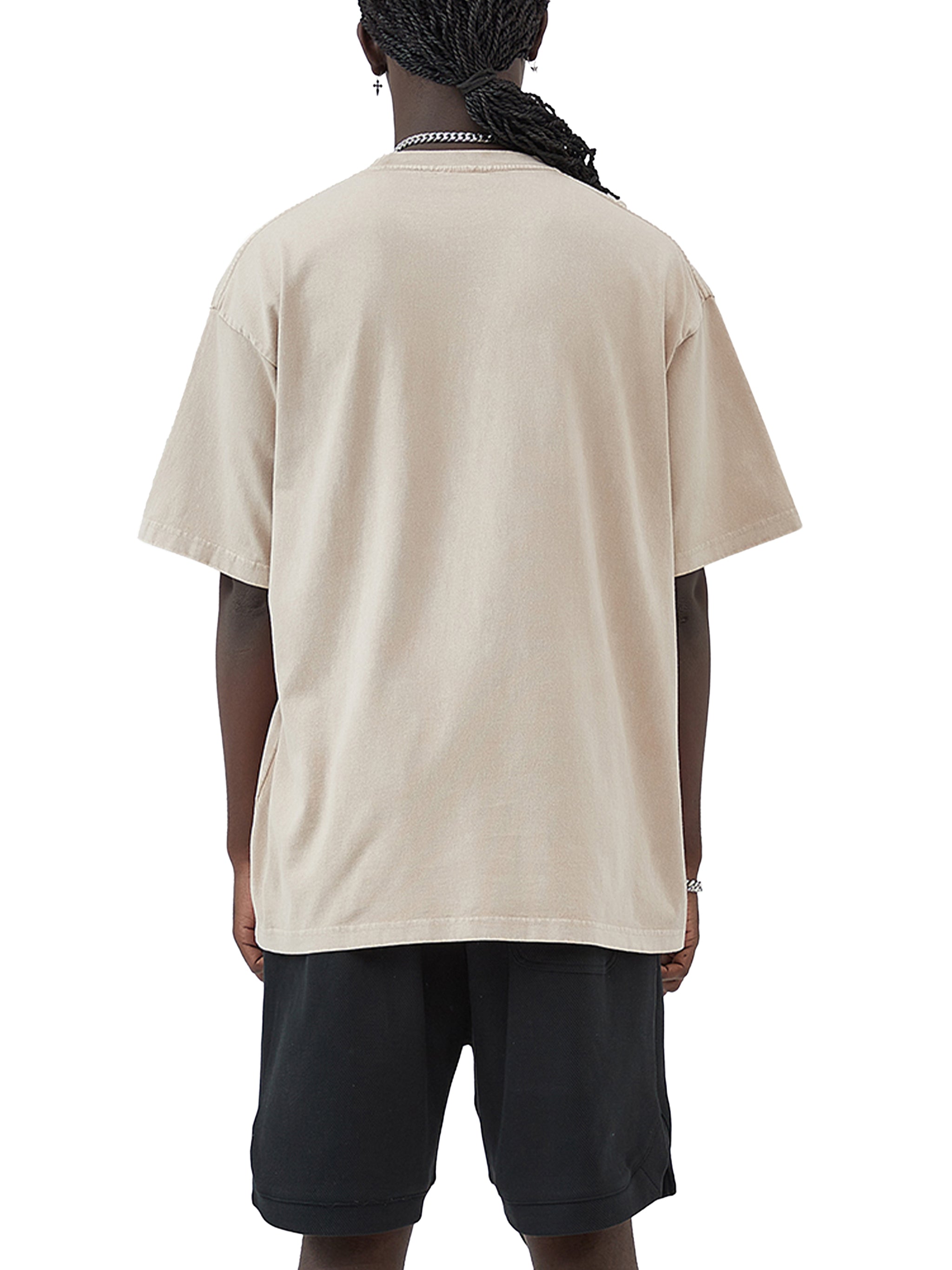 ESSNTIAL ELEMNTS Unisex 250G Acid Wash Oversize Tee - Essntial Elemnts