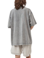 ESSNTIAL ELEMNTS Unisex 250G Acid Wash Oversize Tee - Essntial Elemnts