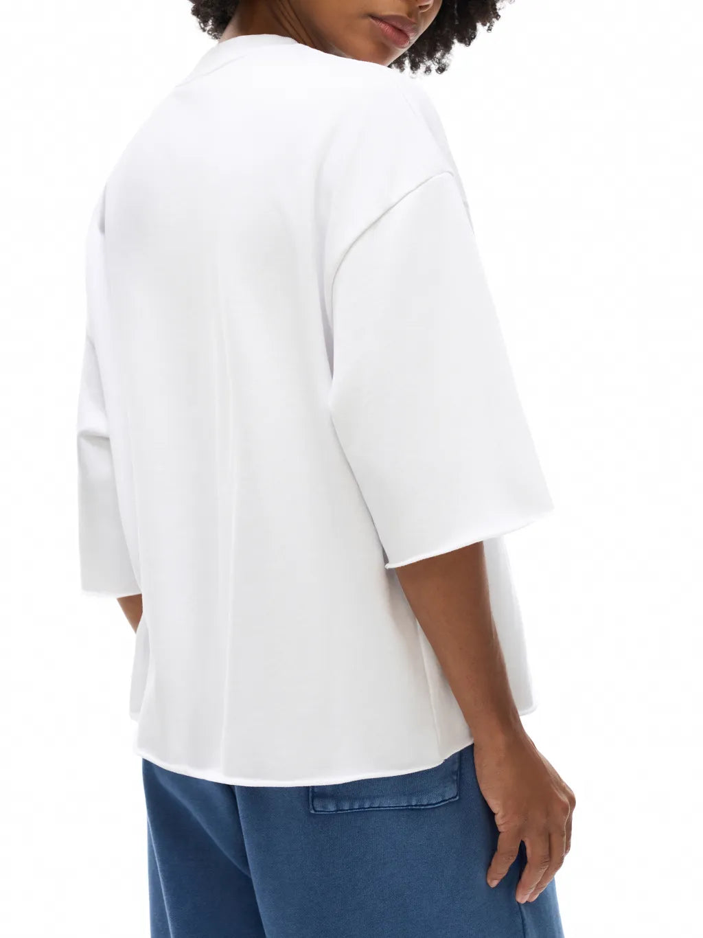 ESSNTIAL ELEMNTS Unisex 270G French Terry Raw Edge Tee
