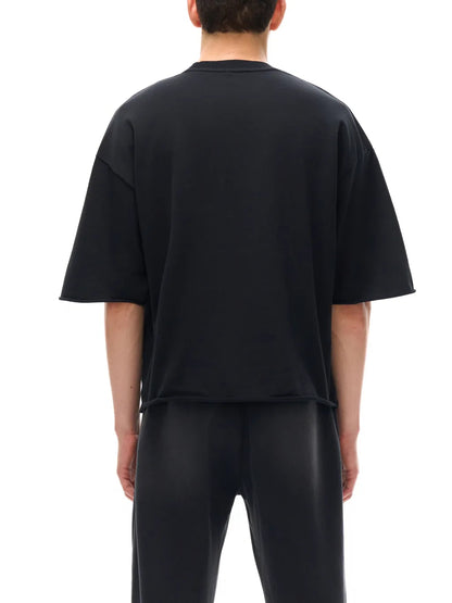 ESSNTIAL ELEMNTS Unisex 270G French Terry Raw Edge Tee