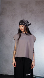 ESSNTIAL ELEMNTS WH 340G French Terry Boxy Tank Top - Essntial Elemnts