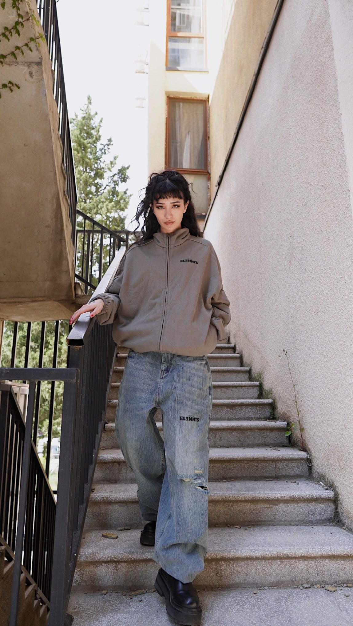 ESSNTIAL ELEMNTS WH 445G Heavyweight Stand Collar Jacket - Essntial Elemnts