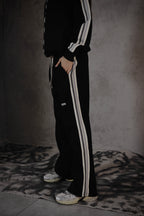 ESSNTIAL ELEMNTS OTS. Unisex 340G Contrast Side-Stripe Straight-Leg Pants - Essntial Elemnts