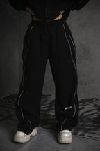 ESSNTIAL ELEMNTS OTS. Unisex 365G Reflection-Striped Straight-Leg Sweatpants - Essntial Elemnts