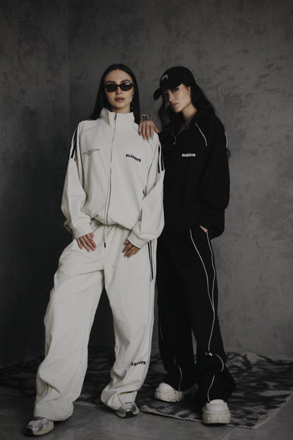 ESSNTIAL ELEMNTS OTS Unisex 365G Reflection Striped Straight-Leg Sweatpants