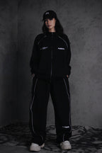 ESSNTIAL ELEMNTS OTS. Unisex 365G Reflection-Striped Straight-Leg Sweatpants - Essntial Elemnts