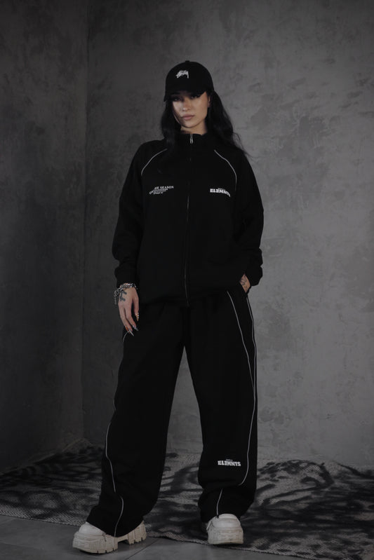 ESSNTIAL ELEMNTS OTS. Unisex 365G Reflection Striped Raglan Sleeve Jacket