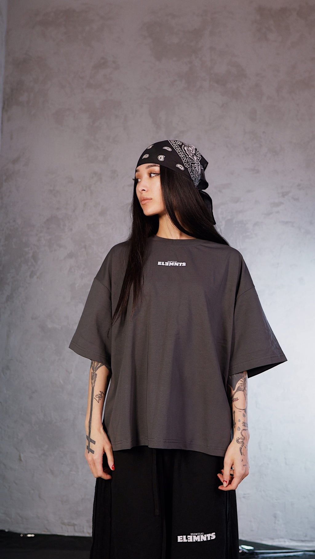 ESSNTIAL ELEMNTS WH Unisex 240G Sorona Boxy Tee - Essntial Elemnts