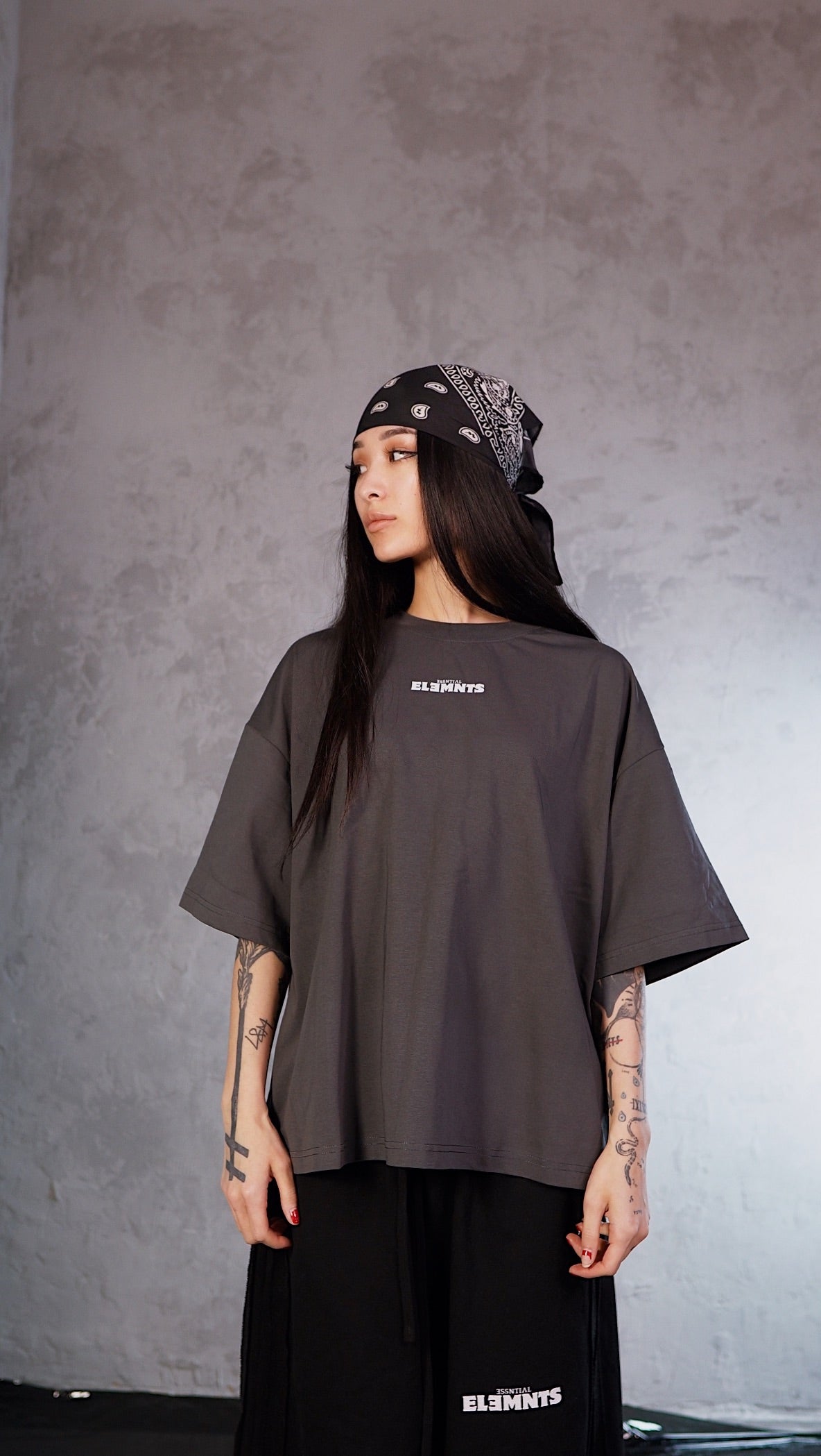 ESSNTIAL ELEMNTS WH Unisex 240G Sorona Boxy Tee - Essntial Elemnts