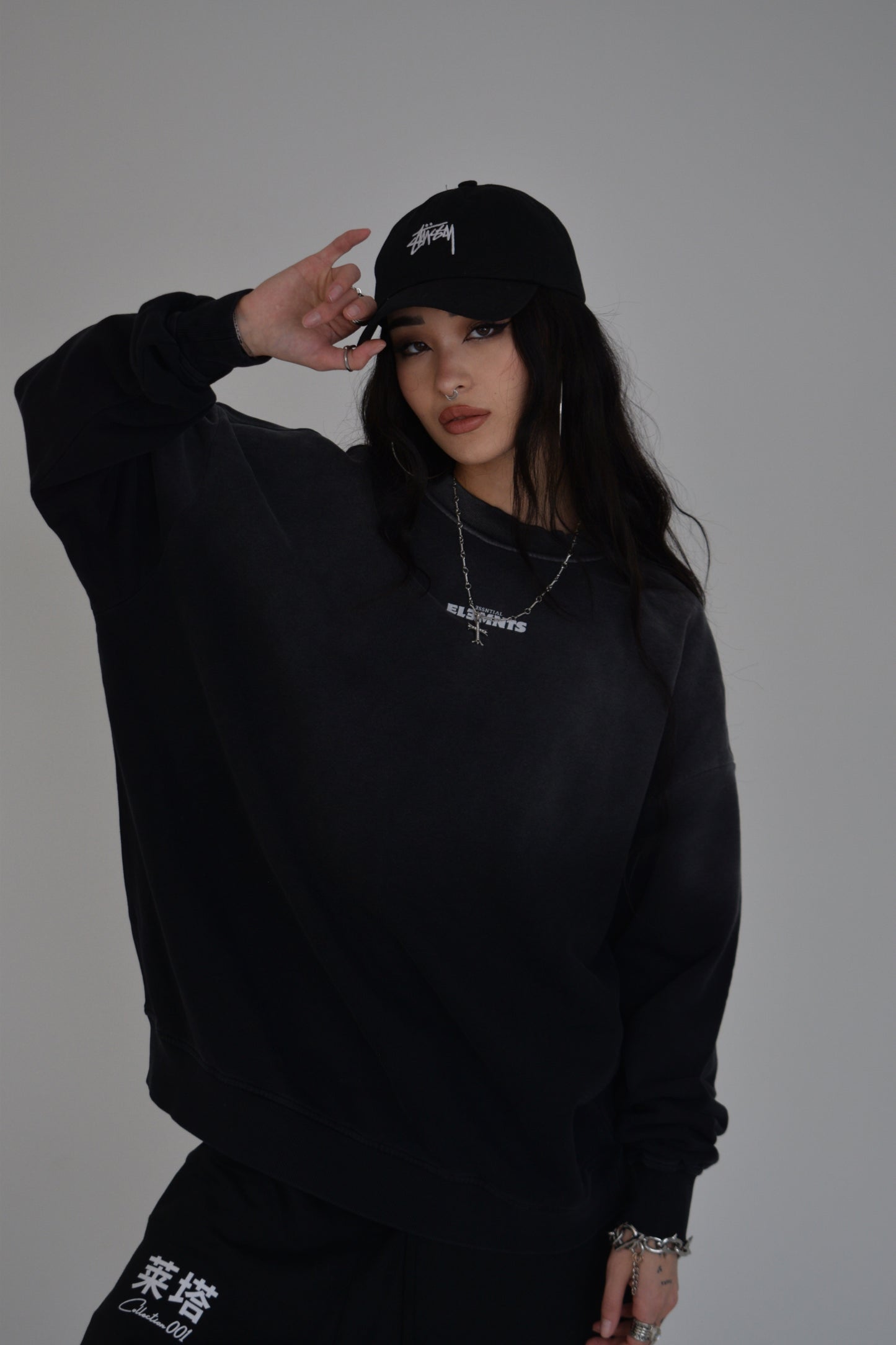 EE x LETTA Unisex 350G Handcrafted Washed DS Sweatshirt - Essntial Elemnts