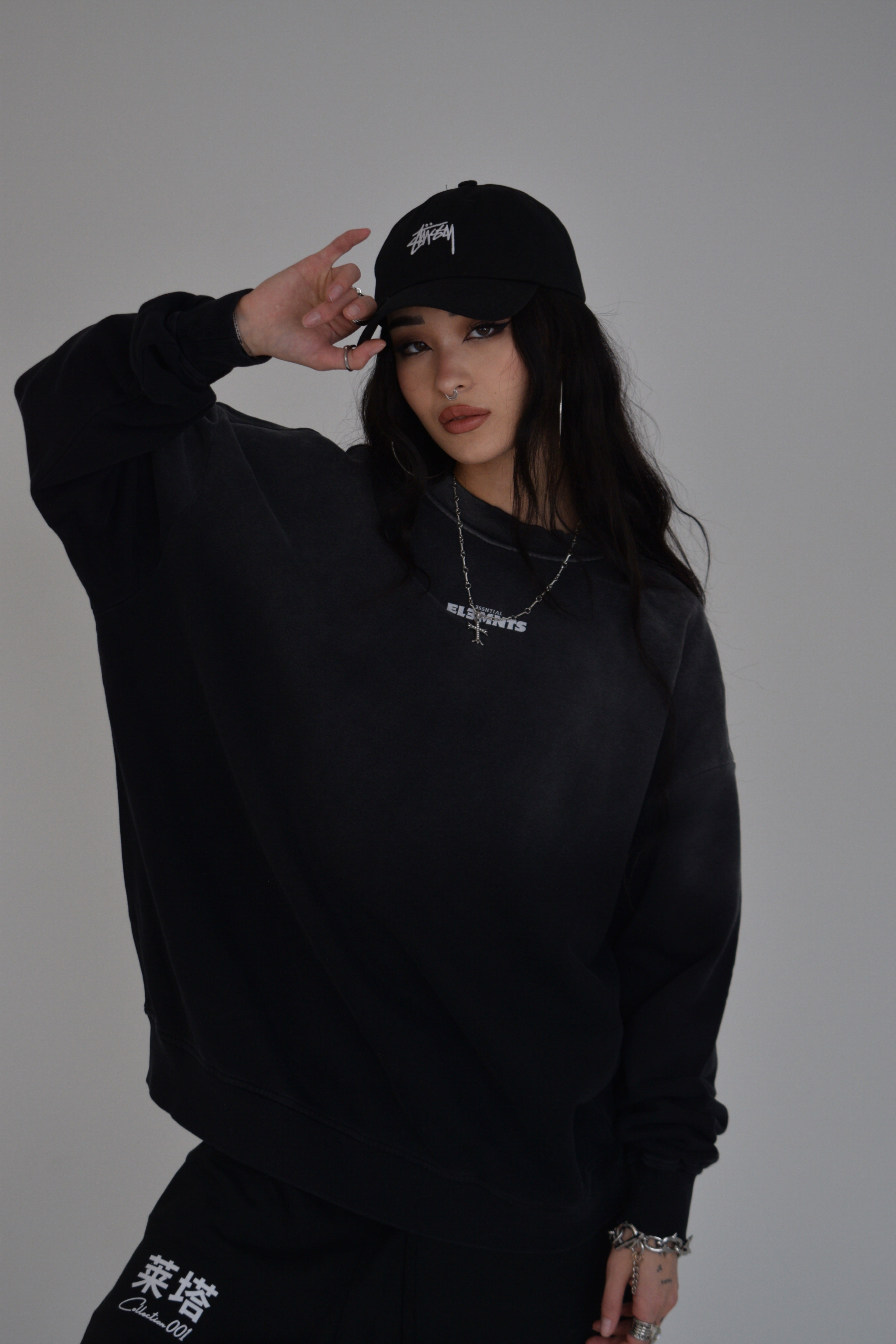 EE x LETTA Unisex 350G Handcrafted Washed DS Sweatshirt - Essntial Elemnts