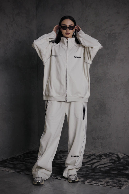 ESSNTIAL ELEMNTS OTS. Unisex 365G Reflection Striped Raglan Sleeve Jacket