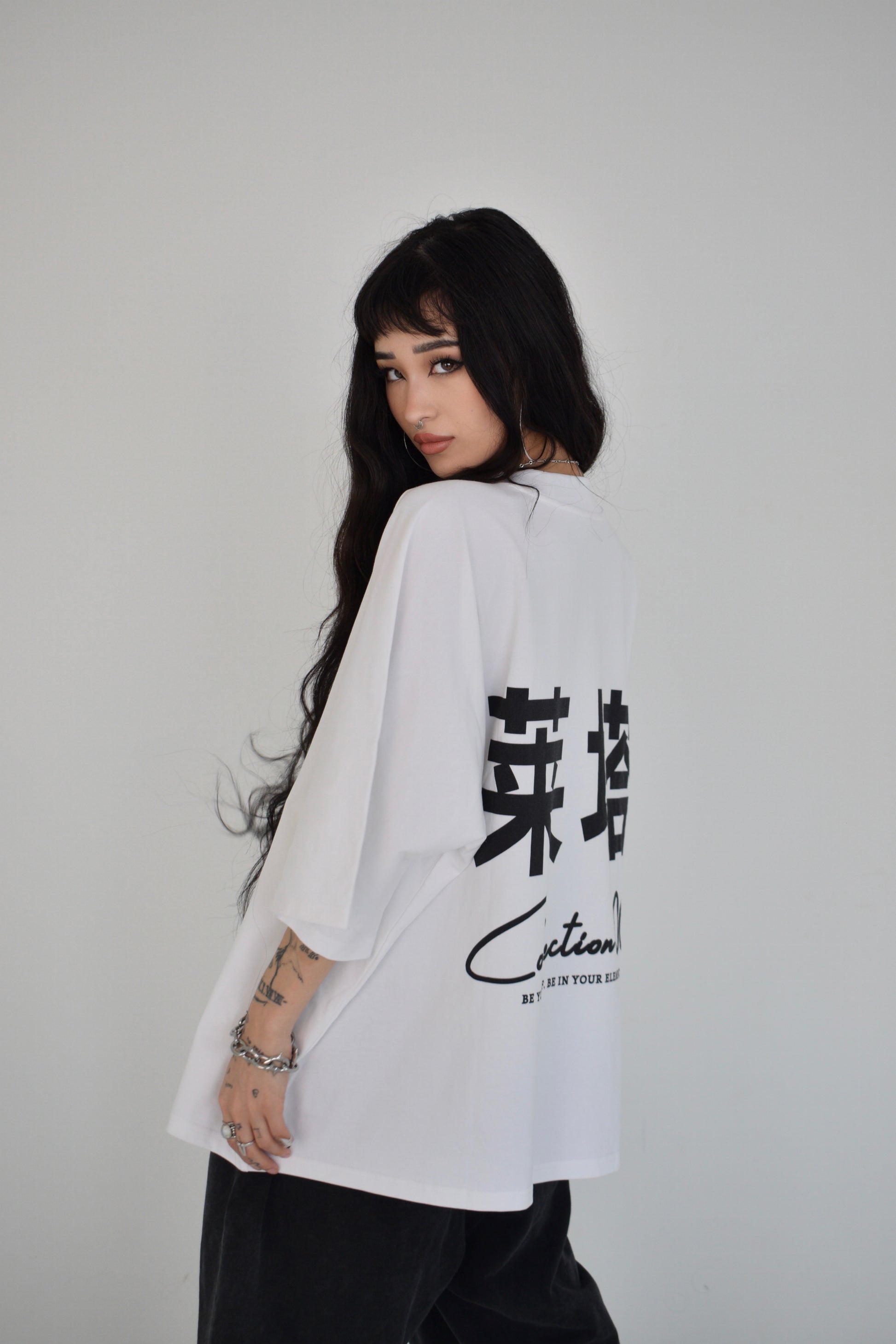 EE x LETTA Unisex 300G OS 1-piece Pattern Boxy Tee - Essntial Elemnts