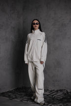 ESSNTIAL ELEMNTS OTS. Unisex 365G Reflection-Striped Raglan-Sleeve Jacket - Essntial Elemnts