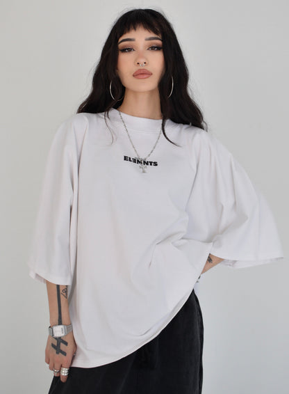 EE x LETTA Unisex 300G OS 1-piece Pattern Boxy Tee - Essntial Elemnts