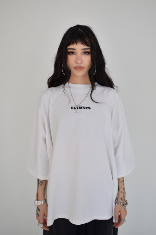 EE x LETTA Unisex 300G OS 1-piece Pattern Boxy Tee - Essntial Elemnts