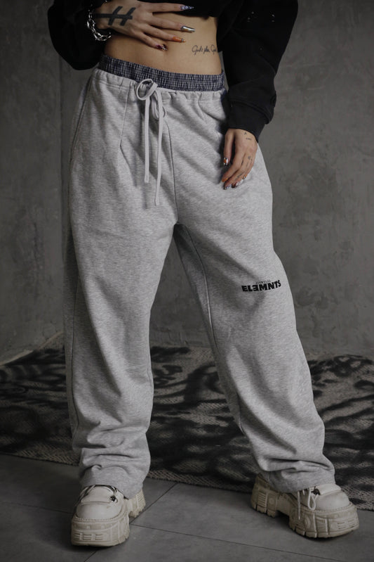 ESSNTIAL ELEMNTS OTS. Unisex 280G Plaid Contrast Waist Pants