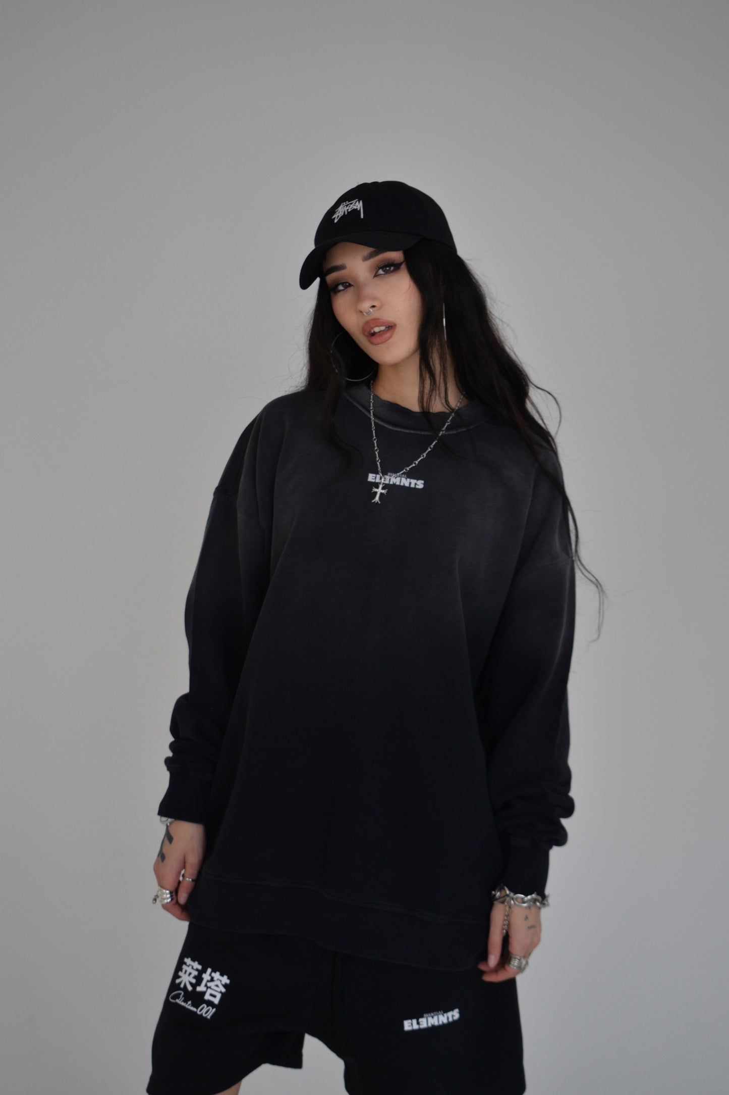 EE x LETTA Unisex 350G Handcrafted Washed DS Sweatshirt - Essntial Elemnts