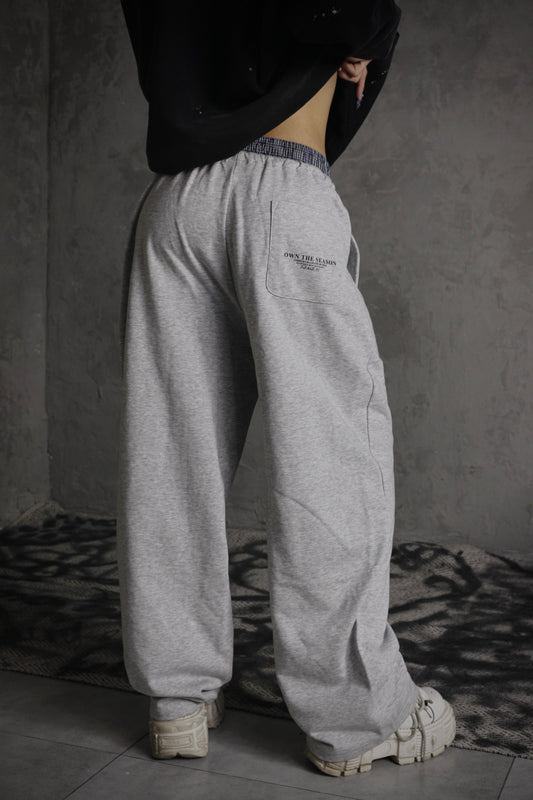 ESSNTIAL ELEMNTS OTS. Unisex 280G Plaid Contrast Waist Pants