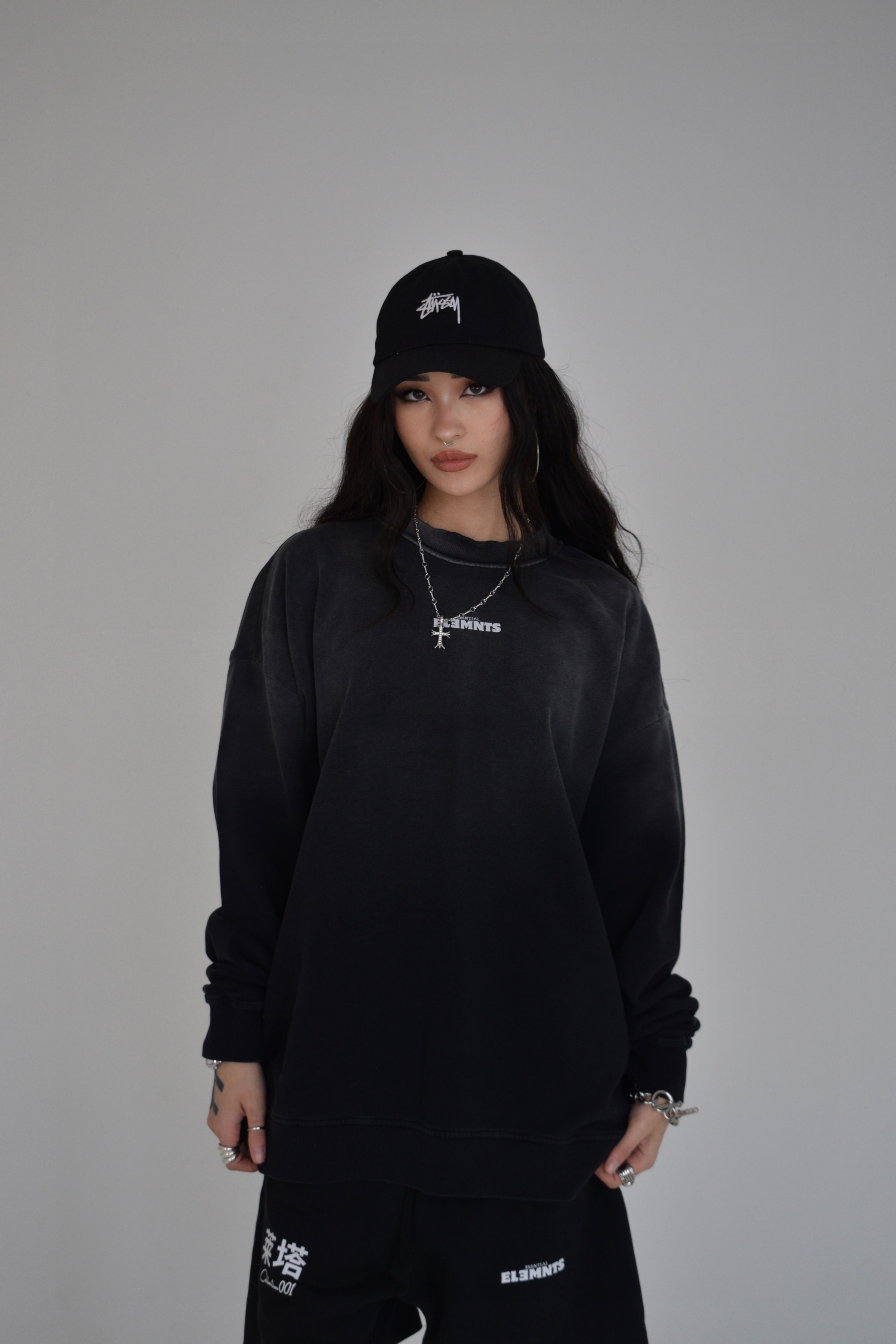 EE x LETTA Unisex 350G Handcrafted Washed DS Sweatshirt - Essntial Elemnts