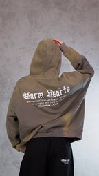 ESSNTIAL ELEMNTS WH Unisex 360G Vintage Washed Frayed Fleece Hoodie - Essntial Elemnts