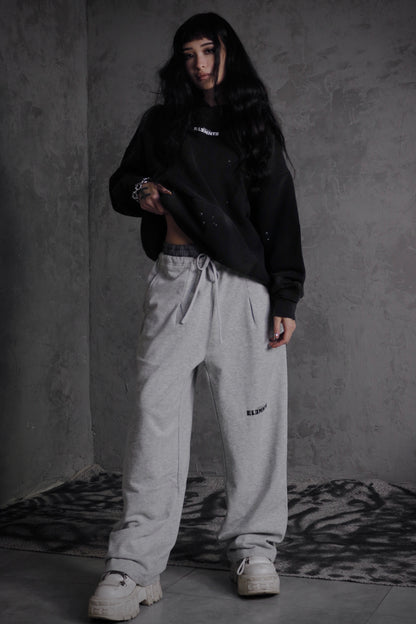 ESSNTIAL ELEMNTS OTS. Unisex 360G Vintage Washed Frayed Fleece Hoodie