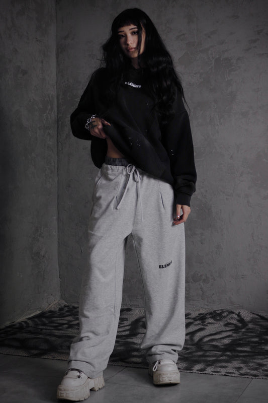 ESSNTIAL ELEMNTS OTS. Unisex 360G Vintage Washed Frayed Fleece Hoodie