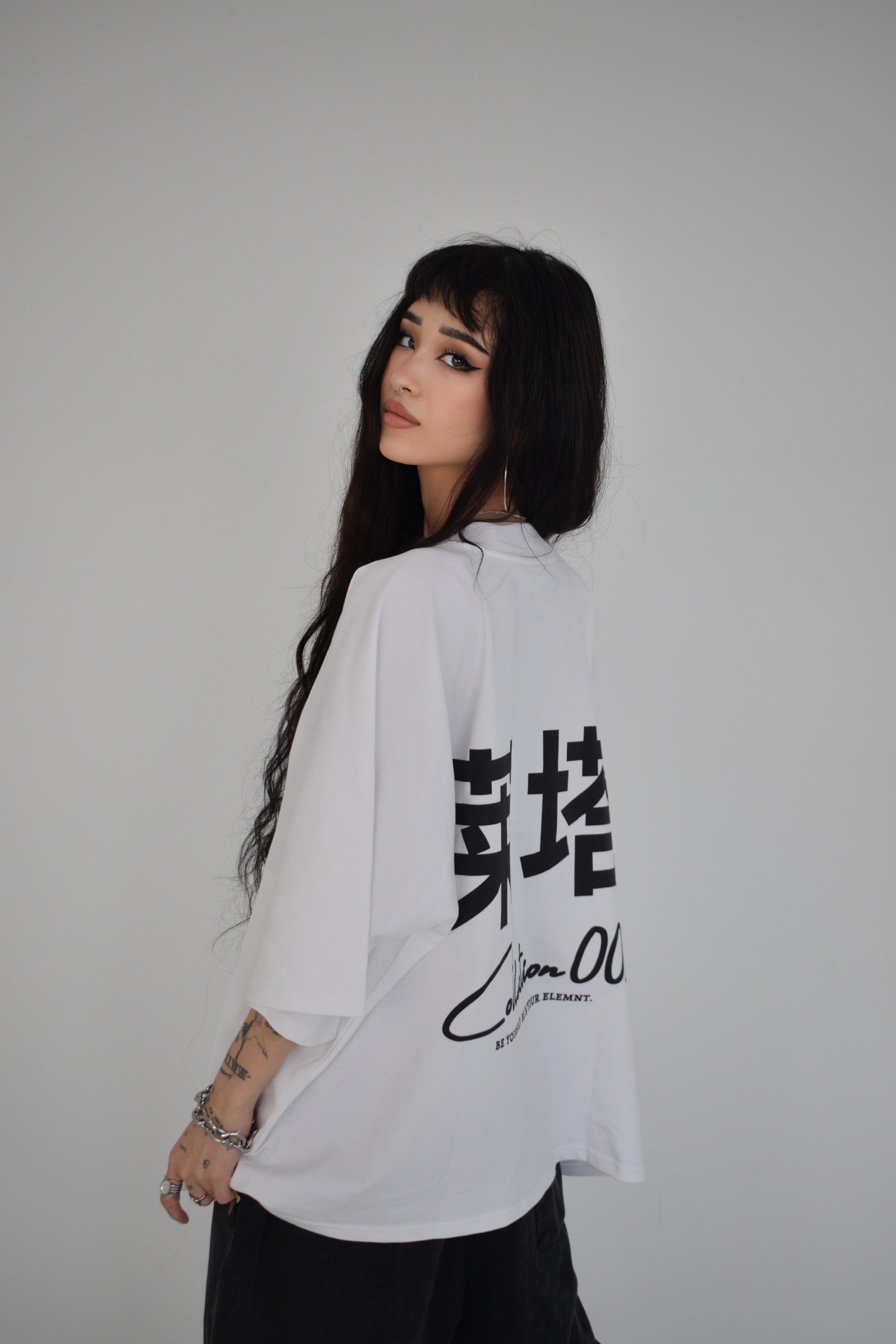 EE x LETTA Unisex 300G OS 1-piece Pattern Boxy Tee - Essntial Elemnts