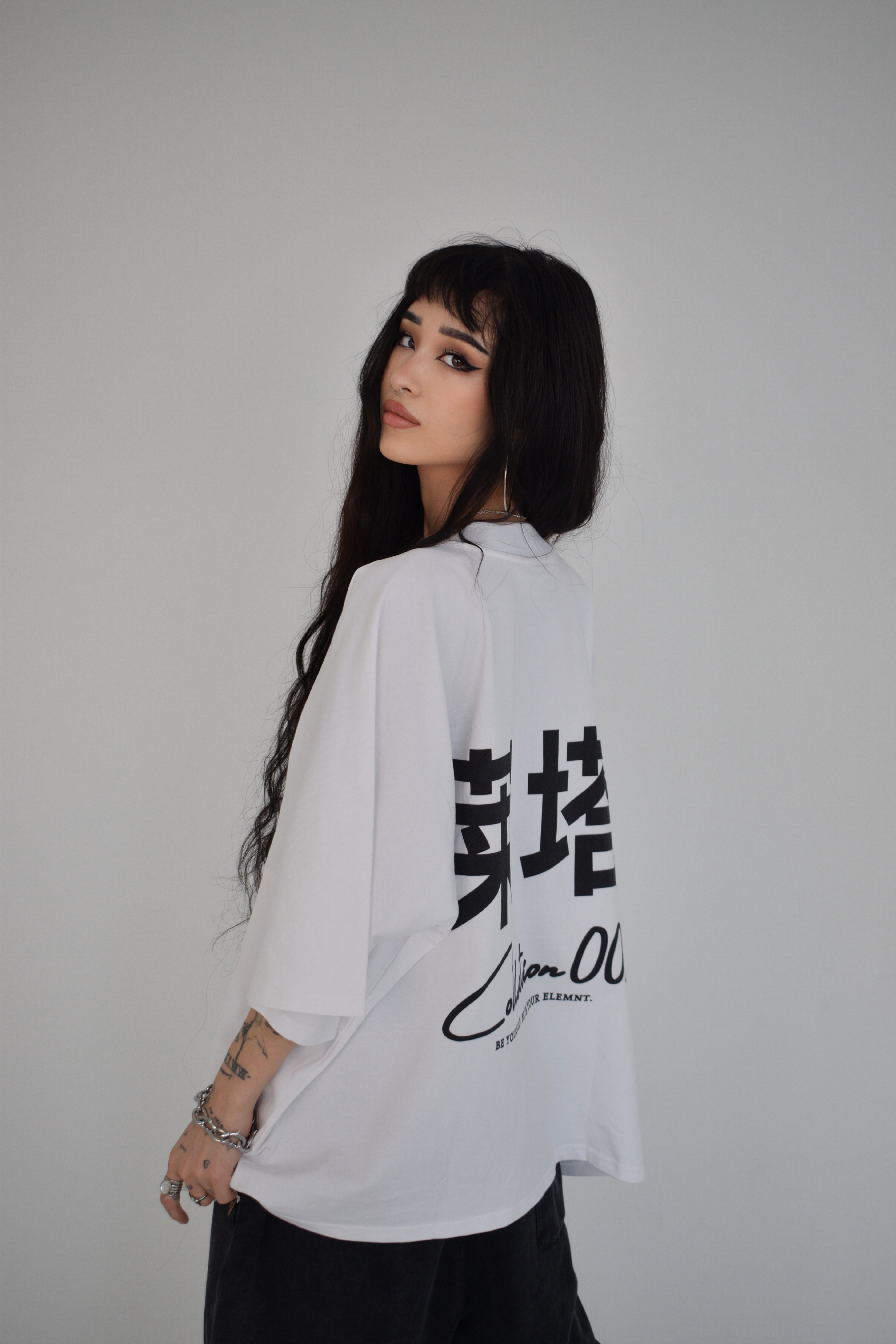 EE x LETTA Unisex 300G OS 1-piece Pattern Boxy Tee - Essntial Elemnts