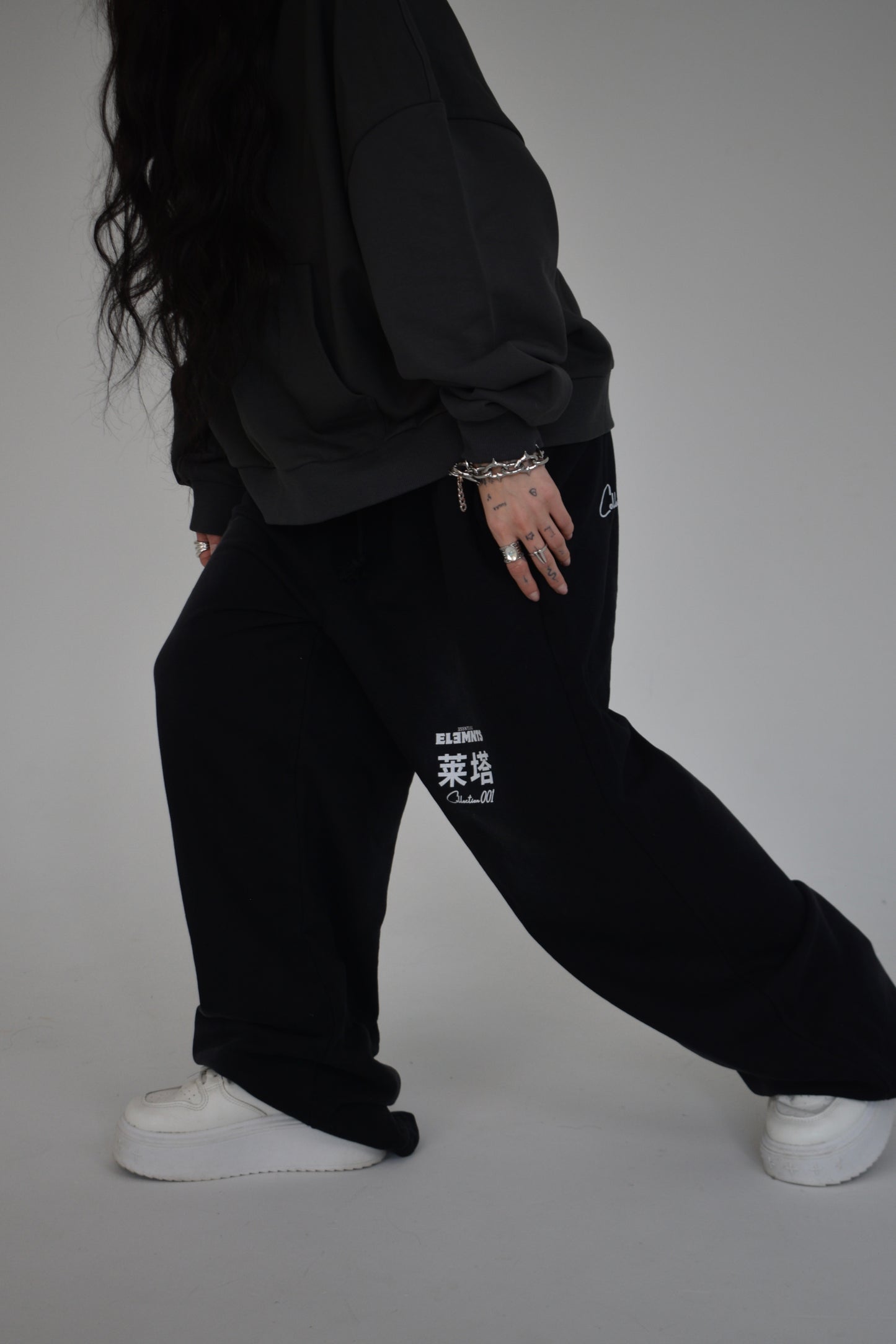 EE x LETTA Unisex 350G Handcrafted Monkey Wash Sweatpants - Essntial Elemnts