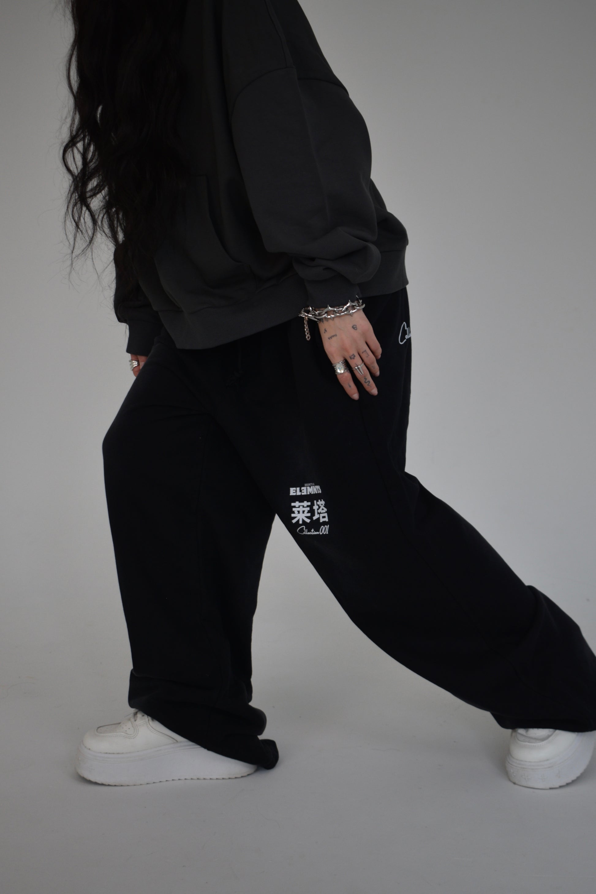 EE x LETTA Unisex 350G Handcrafted Monkey Wash Sweatpants - Essntial Elemnts