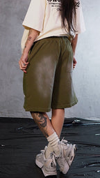 ESSNTIAL ELEMNTS WH 360G Washed Pattern Shorts - Essntial Elemnts