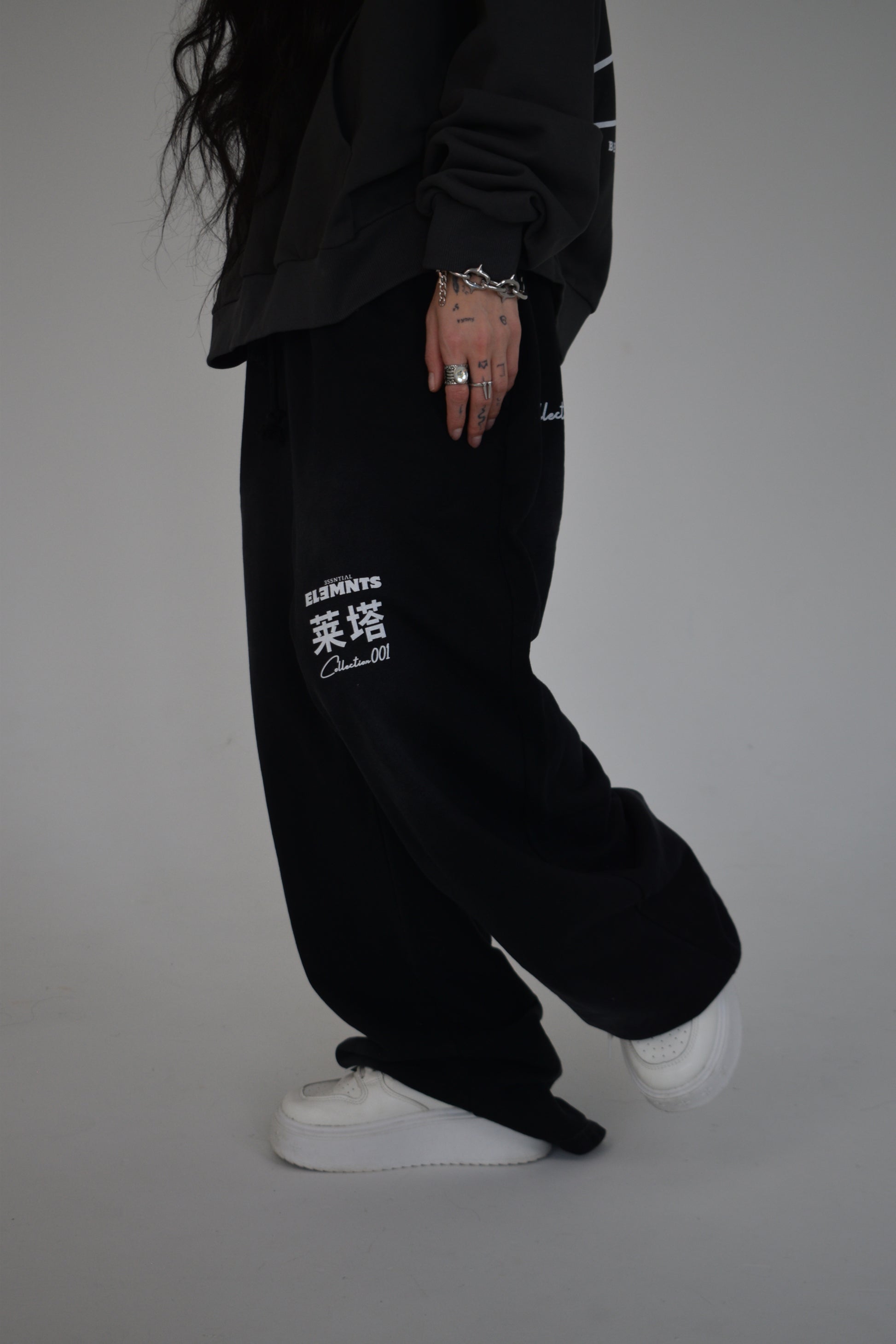 EE x LETTA Unisex 350G Handcrafted Monkey Wash Sweatpants - Essntial Elemnts