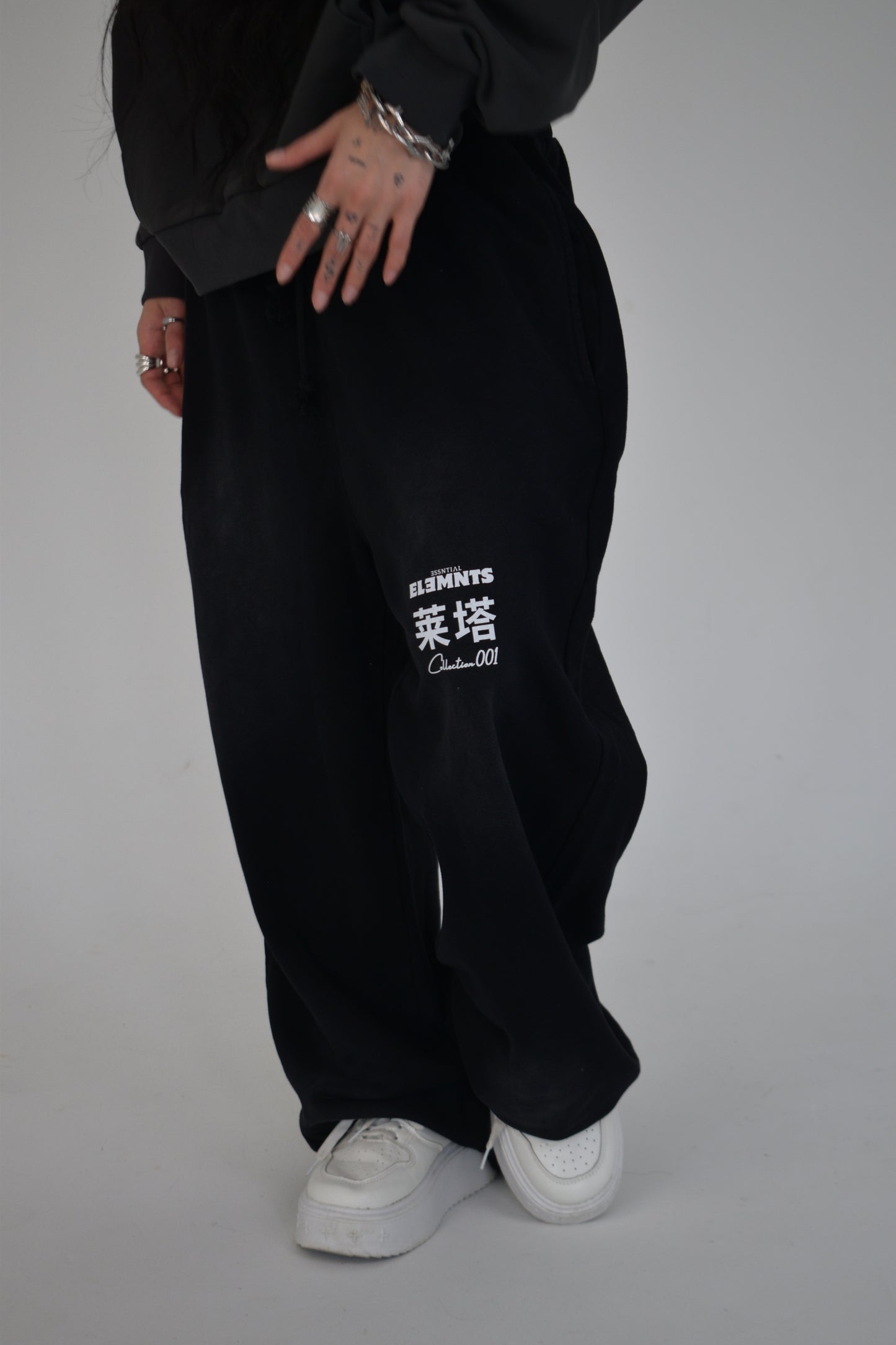 EE x LETTA Unisex 350G Handcrafted Monkey Wash Sweatpants - Essntial Elemnts