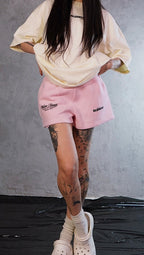 ESSNTIAL ELEMNTS WH Unisex 350G Fleece Drawstring Sweatshorts - Essntial Elemnts