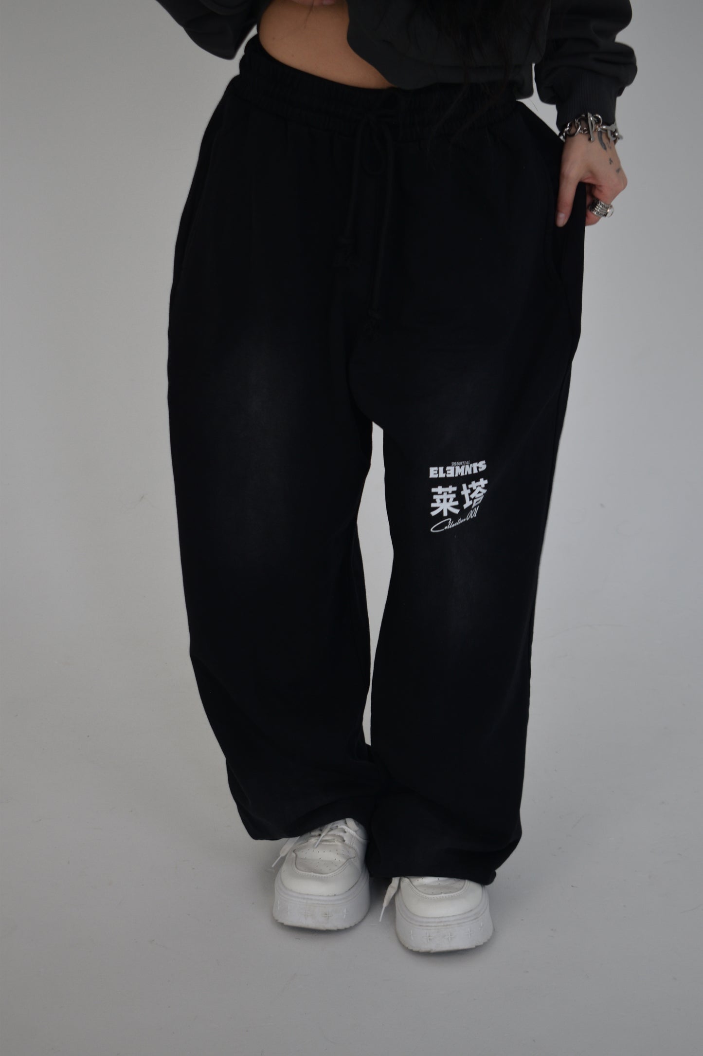 EE x LETTA Unisex 350G Handcrafted Monkey Wash Sweatpants - Essntial Elemnts