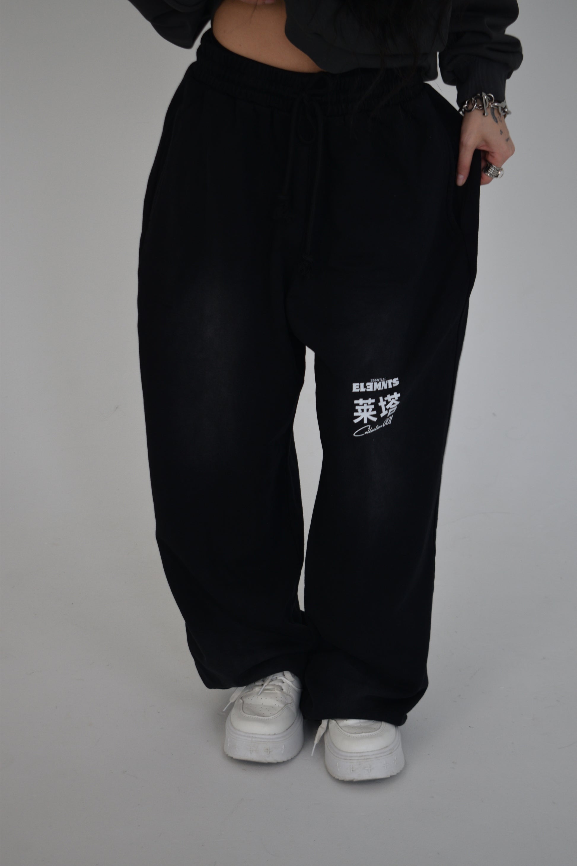EE x LETTA Unisex 350G Handcrafted Monkey Wash Sweatpants - Essntial Elemnts