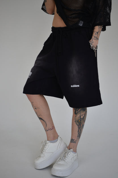 EE x LETTA Unisex 360G Monkey Washed Shorts - Essntial Elemnts