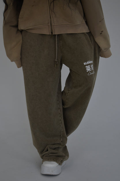 EE x LETTA Unisex 360G Acid Wash Straight Leg Pants - Essntial Elemnts