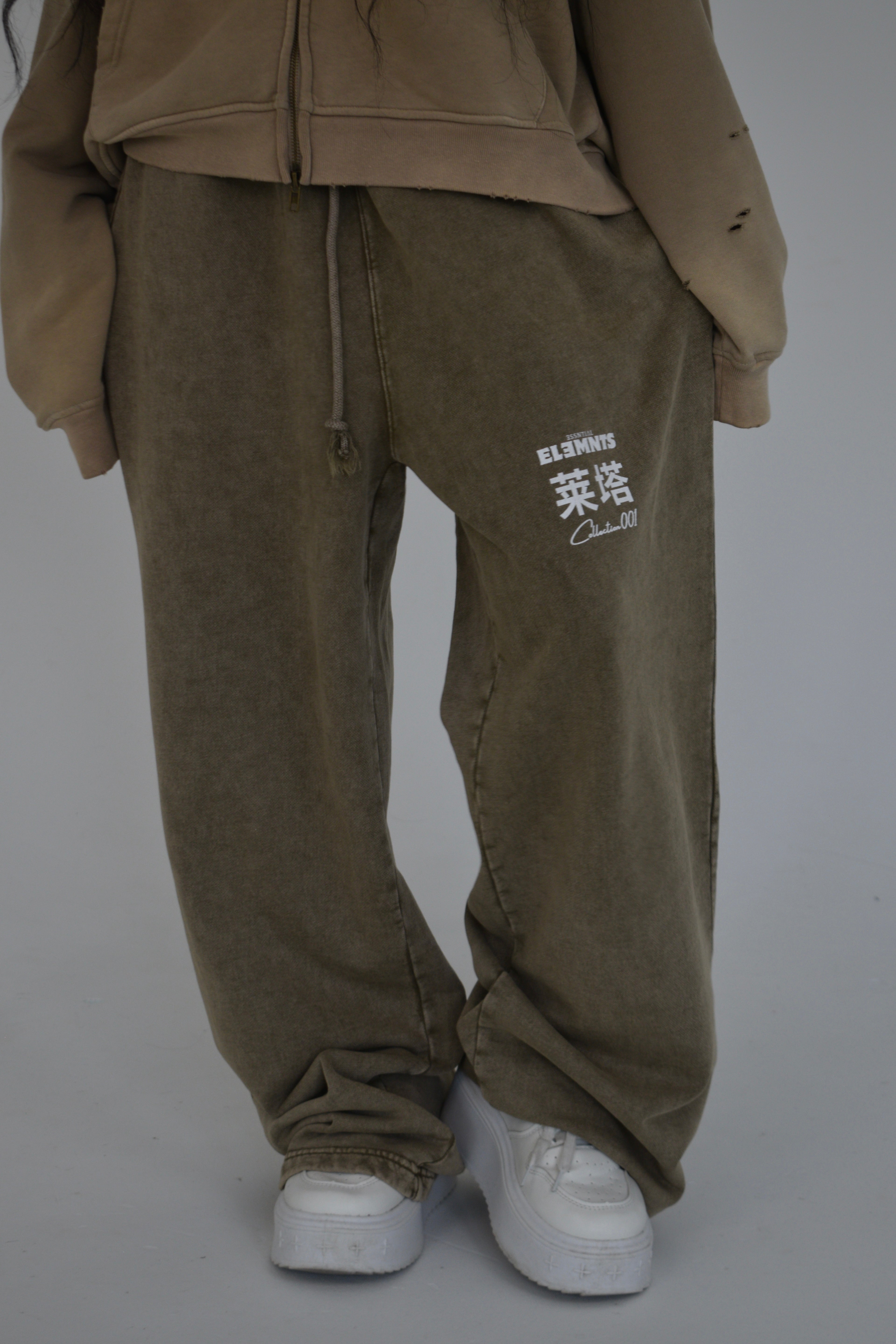 EE x LETTA Unisex 360G Acid Wash Straight Leg Pants - Essntial Elemnts