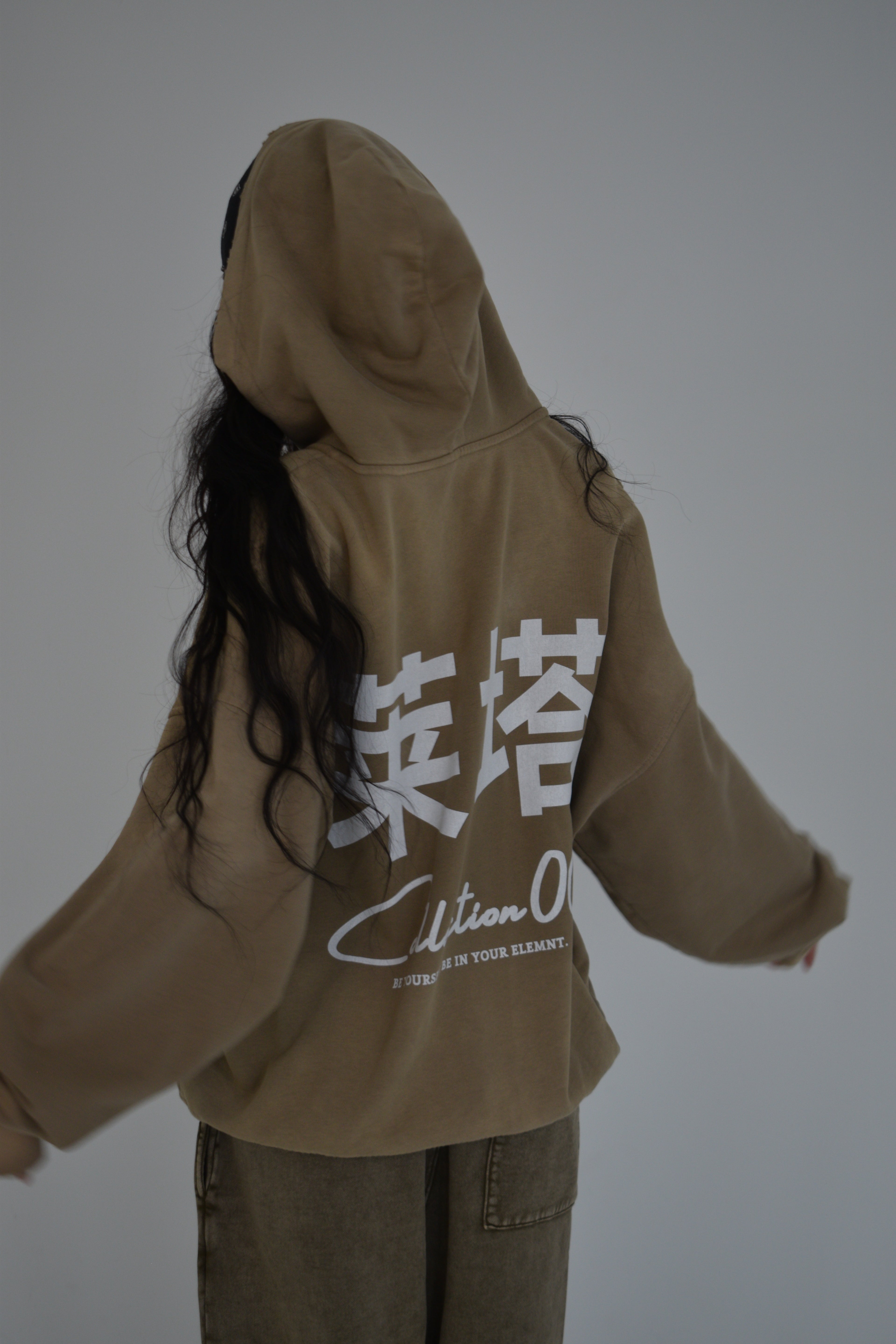 EE x LETTA Unisex 420G Hand-Frayed Faded Hoodie - Essntial Elemnts
