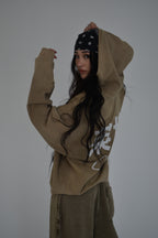 EE x LETTA Unisex 420G Hand-Frayed Faded Hoodie - Essntial Elemnts
