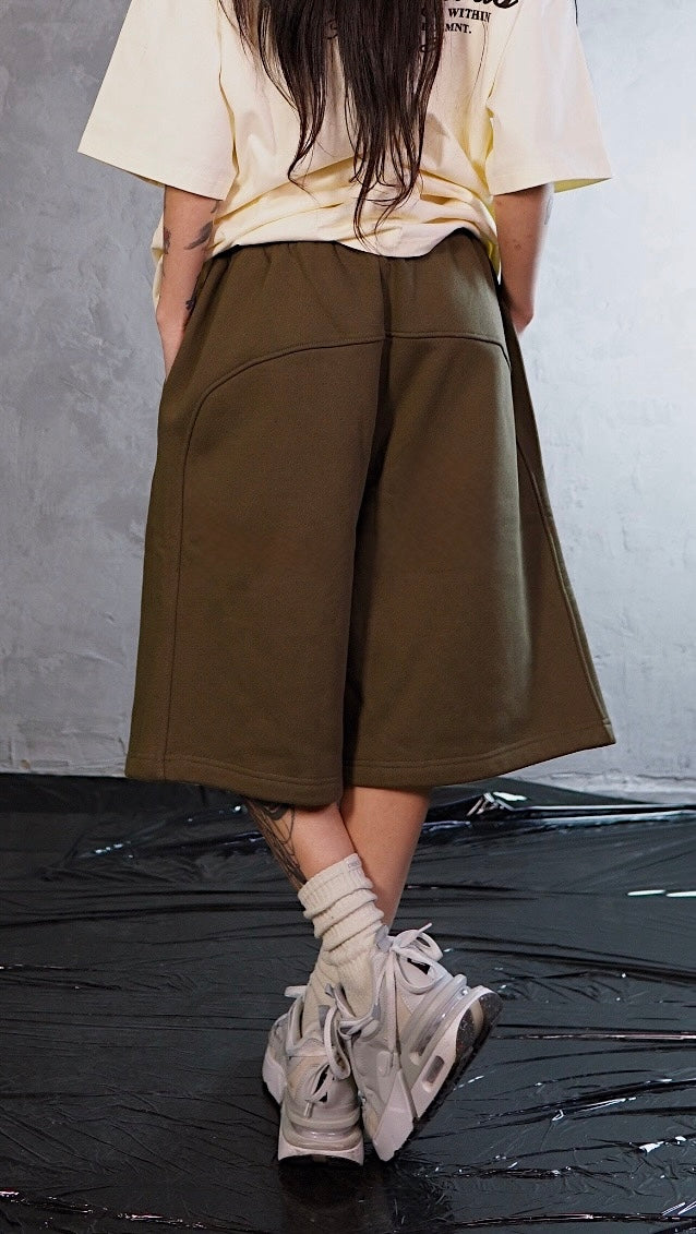 ESSNTIAL ELEMNTS WH 500G Heavyweight Fleece Shorts - Essntial Elemnts